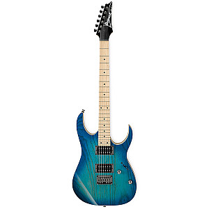 Ibanez RG421AHM BMT Electric Guitar with Ash Body, Maple Neck, Blue Moon Burst